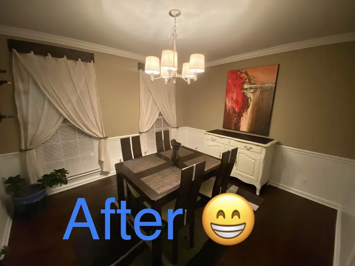 Professional dining room restoration after water damage in South Hill