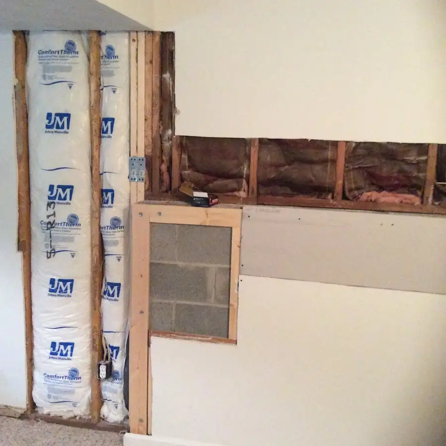 Wall insulation replacement during Structural Drying in South Hill